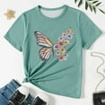 thumbnail image 4 of TAIAOJING Girls Summer Tops Kids Casual Short Sleeve Shirts Kids Summer Tops Crewneck Tees 3 13 Years 12-13 Years, 4 of 8