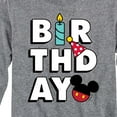 thumbnail image 3 of Mickey & Friends - Mickey Birthday Icons - Youth Long Sleeve Graphic T-Shirt, 3 of 5
