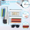 thumbnail image 6 of Hvxrjkn 12Pcs PVC Pencil Pouch with Zipper Clear Multipurpose Cash Pouch for Credit Card Key Jewellery Secure Storage Organizer, 6 of 10
