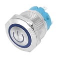 thumbnail image 4 of Interruptor de botón pulsador de metal Nikou 22 mm 2 piezas, 4 of 9