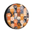 thumbnail image 1 of Fotbe Cute Cat Paw Funda de Llanta de Repuesto con Estampado, Engrosada, Ajuste Universal para Jeep, Remolque, RV, SUV, Camión-14 inch, 1 of 6