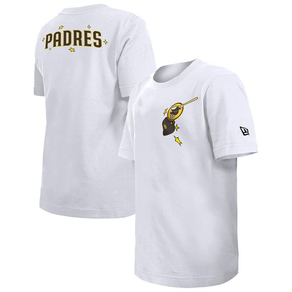 Youth New Era White San Diego Padres Stars & Cap T-Shirt