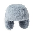 thumbnail image 2 of Trapper Hats for Women Fashion Ladies Winter Hat Long Ear Hat Cozy Thick Plush Warm Windproof Ear Pure Color Lightweight Unisex Cosplay Cap Black Light Blue, 2 of 3