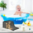 thumbnail image 6 of 5 PCS Golden Treble Clef Baby Muslin Washcloths, Soft Absorbent Face Towel Burp Cloths Cotton Bath Wipes Infant Wash Cloth for Newborn Boys Girls, 6 of 7