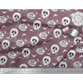 thumbnail image 2 of Soimoi Georgette Viscose Fabric Spider Web,Bat & Ghost Halloween Print Sewing Fabric Yard 42 Inch Wide, 2 of 3