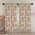 thumbnail image 5 of Blackout Kids Curtains,Multicolor Ethnic Paisley and Floral Pattern Childrens Insulated Curtains Set Of 2,Bedroom Essentials,Toddler Room Decor 52x63in(132x160cm), 5 of 5