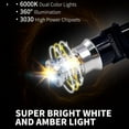 thumbnail image 5 of 2Pcs Stylish Efficient LED Turn Signal Lights Switchback 3157 for Chevy Silverado L3157ALL, 2600LM, 28W/bulb, 5 of 9