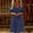 Navy, variant on Dresses for Women Summer Midi Pink Long Sleeve Solid Vacation Cotton Linen Ladies A Line Dress Classy