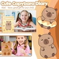 thumbnail image 3 of Cuaderno diario YOYTOO Capybara de felpa con candado para niñas de 5 a 12 años, 3 of 8
