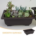 thumbnail image 3 of UPGRATOR 4Ud Jardineras Rectangulares Negras Para Y Con Espacio Amplio Para Plantas, 3 of 8