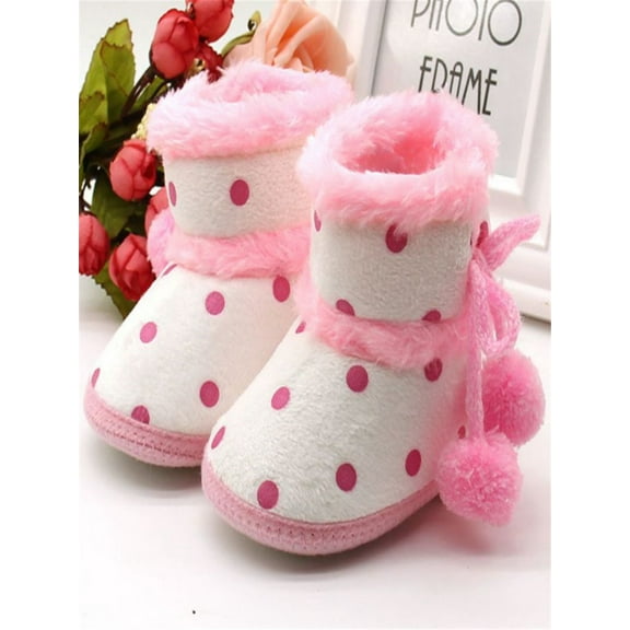 Newborn Baby Boys Girls Winter Boots Soft Bottom Baby Girls Moccasin Warm Boots Non-slip Booties