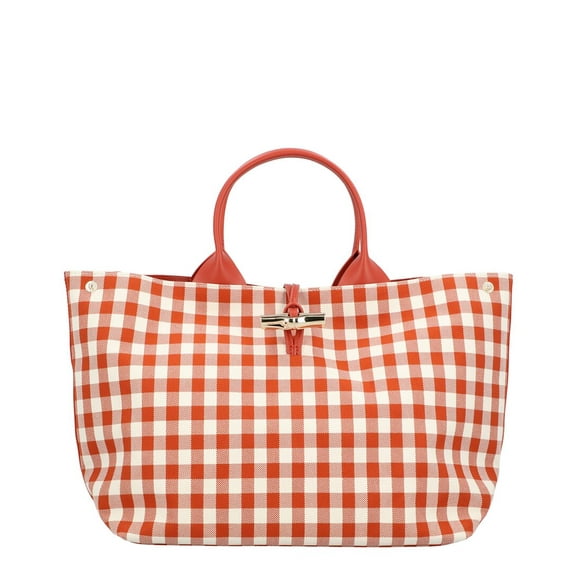 Longchamp Le Roseau Canvas Tote, Brown