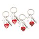 thumbnail image 4 of Llaveros de metal Hugo con colgante de corazón de melocotón para regalo de la semana de enfermeras, 4 of 10