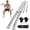 Gray, variant on AbahubFit Weighted Ropeless Battle Rope 2PCS, Portable Silent HIIT Equipment with Gloves, Full-Body Cardio & Strength Trainer for Home Office Travel
