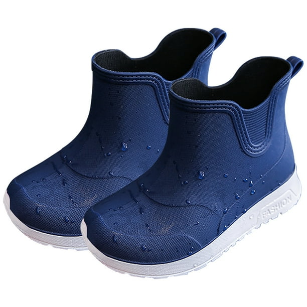 Botas de lluvia para niños Botas impermeables Zapatos de lluvia de moda sólida para niños pequeños