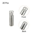 thumbnail image 3 of 3x12mm 304 Inoxidable Acero Espiga Pasadores, 20uds Moleteado Cabeza Plana Chaflanado Extremo Espiga Pasador, Madera Litera Cama Estante Picas Soporte Estantes Fijar Elementos, 3 of 6