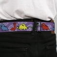 thumbnail image 4 of Buckle-Down Belt, Seatbelt Buckle Belt, Dinosaur Cartoon, Youth 22 to 32 Inches, 4 of 9