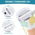 thumbnail image 3 of Yayeee 40oz Stainless Steel Tumbler with Straw and Handle Double-Wall Insulated Travel Water Bottle, Cute Gummy Bears Pattern, 3 of 8