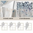 thumbnail image 5 of Blue Beige Coastal Swag Valances for Windows, Kitchen Curtains 36 Inch Length 2 Panels Set, Beach Starfish Summer Eucalyptus Vintage Short Curtains for Small Windows Rod Pocket Cafe Curtains 28"x36", 5 of 8