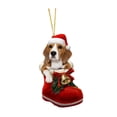 thumbnail image 3 of Adorno navideño colgante con forma de perro, colgante con forma de animal, artesanía, decoración para de Navidad, para festivales, dormitorio, Estilo B, 3 of 8