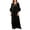 Black, variant on Open Back Beach Cover Up for Lightweight White Knit Swimwear Sheer Kaftan Size Resort Dress Swimwear Cover up plus Size
