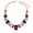 purple, variant on Statement Crystal Necklace for Women, Vintage French Style Multicolor Rhinestone Choker Collar Necklace, Elegant Party Jewelry for Wedding, Evening Event and Fashion Outfits
