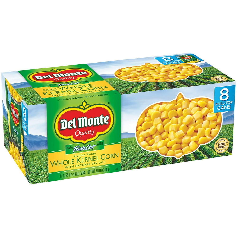 Del Monte® Golden Sweet Whole Kernel Corn 815.25 oz. Cans Walmart
