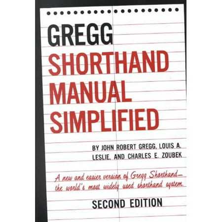 Gregg Shorthand Manual Simplified - Walmart.com