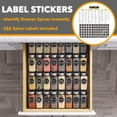 thumbnail image 3 of SpaceAid Spice Drawer Organizer with 32 Spice Jars, 4-Tier, 15" W x 17.5" D, Black, 3 of 6