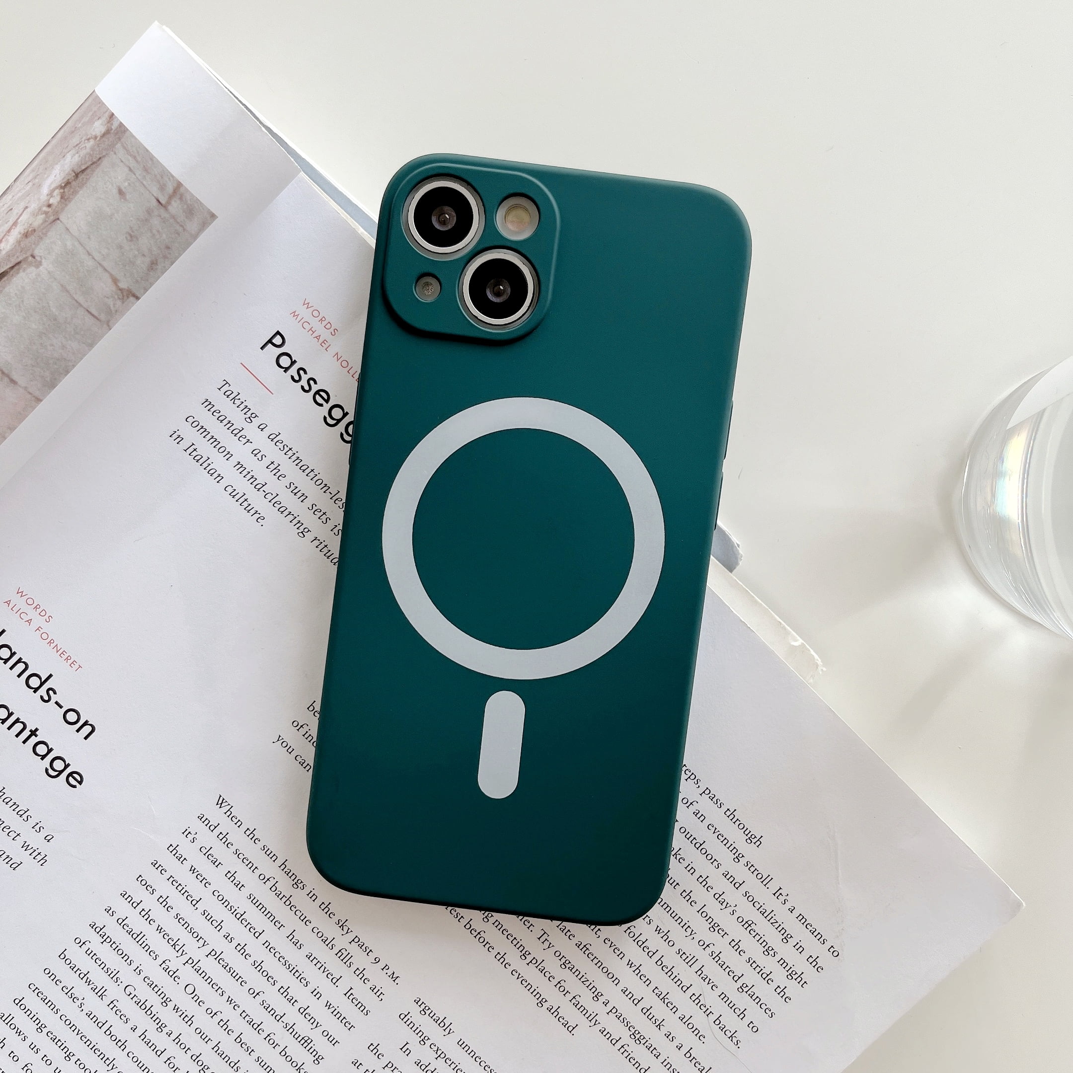 Allytech Liquid Silicone Rubber Case for iPhone 13 Soft Shockproof Silicone Fullbody Protective