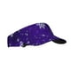 thumbnail image 1 of Fotbe Dark Purple Snowflakes Visera Deportiva con Diseño, Gorra Abierta Ajustable de Algodón para Mujer y Hombre, 1 of 7
