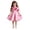 Pink, variant on Girls Princess Dress 3D Flower Formal Party Gown Cute Short Cami Dress for Easter Wedding Birthday Graduation (5 Years, Pink)