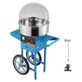 thumbnail image 1 of VEVOR Máquina electrica para hacer algodón de azúcar con carrito, 1000 W, comercial, con tapa, recipiente de acero inoxidable, cuchara para azúcar y cajón, perfecta para el hogar, color azul, 1 of 9