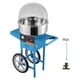 thumbnail image 1 of VEVOR Máquina electrica para hacer algodón de azúcar con carrito, 1000 W, comercial, con tapa, recipiente de acero inoxidable, cuchara para azúcar y cajón, perfecta para el hogar, color azul, 1 of 9