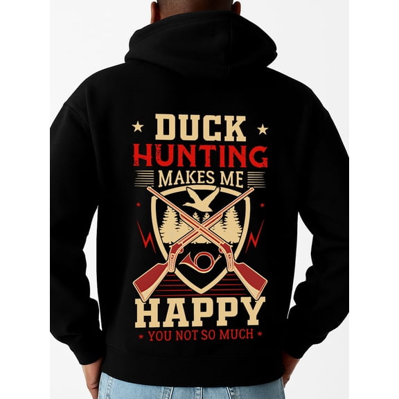 Duck Hunting Hoodie hoodies men machine washable black Hooded Design, Comfortable Pullover high quality Classic Unisex Shirt Crewneck tshirts