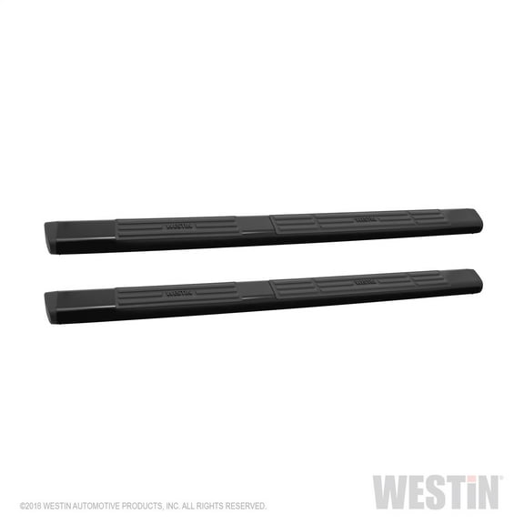 Westin 22-6035 Premier 6 Oval Nerf Step Bars - Black Powdercoat Finish - 85" Fits select: 2015 CHEVROLET SILVERADO, 2016-2018 CHEVROLET SILVERADO K1500 LT