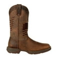 thumbnail image 2 of Durango Brown Distressed Flag Embroidery Western Boot, 2 of 7