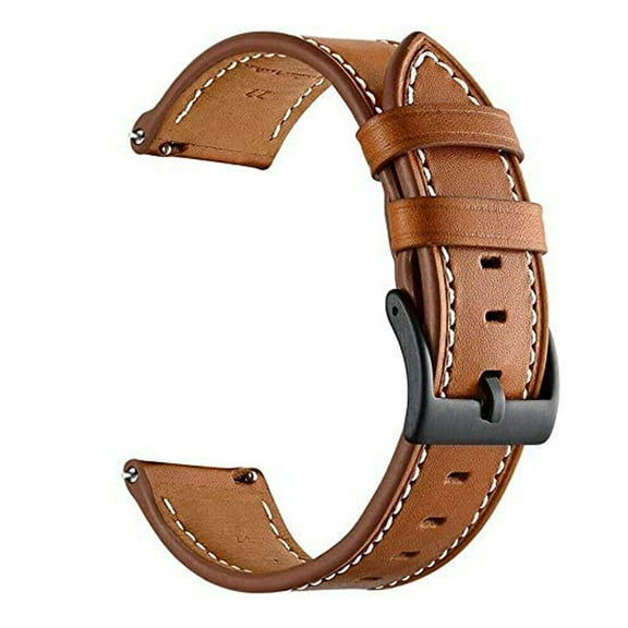 WEISIPU 20mm 22mm Classic Genuine Leather Watch Strap Band Quick Release Wristband