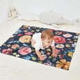 thumbnail image 2 of Pioneer Flower Floral Print Pattern Blanket,Comfortable Soft Flannel Throw Blanket,All Season,Warm Lightweight Blankets for Sofa Bed Couch Living Room Chair,30"x40", 2 of 4