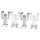thumbnail image 1 of 4 Pcs Figure Hook Decorative Figurine Hook Over Door Double Hooks, 1 of 5