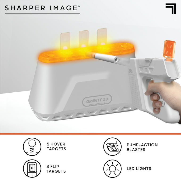 Sharper Image LED Hovering Target Shootout Set 5 Floating Balls and 3 Bullseyes