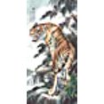 thumbnail image 4 of Grace Art Asian Wall Scroll, Tiger, 4 of 6
