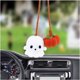 thumbnail image 1 of Adorno de calabaza de Halloween hecho a mano de ganchillo para coche, bonito adorno colgante de calabaza tejida para espejo retrovisor de coche, adorno colgante de calabaza de otoño (naranja y blanco), 1 of 5