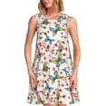 thumbnail image 1 of Balery Floral With Butterflies Vestidos de verano para mujer con estampado: vestido holgado sin mangas, vestido playero informal y cómodo para días calurosos., 1 of 7