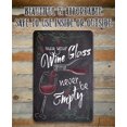 thumbnail image 2 of Metal Sign - May Your Wine Glass - Durable Metal Sign - Use Indoor/Outdoor - Makes a Great Chalkboard Style Kitchen and Wine Bar Décor Under $20 (8" x 12"), 2 of 5