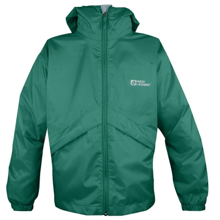 Red Ledge Youth Thunderlight Lightweight Rain Jacket - Emerald,