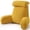Bright Yellow-Large, variant on Mustard Yellow Large Corduroy Bed Rest Pillow with Arms for Reading, Watching TV and Relaxing