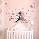thumbnail image 5 of Pegatinas de pared de mariposa para niña, pegatinas de pared de hadas de flores, pegatinas de pared de mariposas coloridas para habitación de bebé, decoración de pared para el hogar TUNC Sencillez, 5 of 5