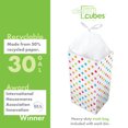thumbnail image 3 of Clean Cubes 30-Gallon Pop-Up Trash Bins, 3-Pack, Polka Dot – Disposable, Collapsible, with Fitted Trash Bags, 3 of 7
