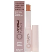 Mineral Fusion Nourishing Lipstick Butter Honeysuckle, Peach Pink, 0.06oz, Vivid, Long-Lasting